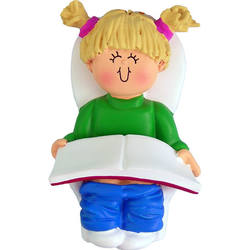 Item 289301 Potty Trained Female With Blonde Hair Ornament