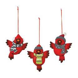 Item 291010 Cardinal With Scarf Ornament