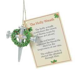 Item 291060 Cross of Nails/The Holly Wreath Ornament