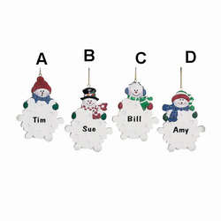 Item 291105 Snowman With Snowflake Ornament