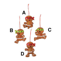 Item 291145 Ninja Gingerbread Man Ornament