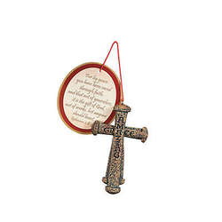 Item 291154 Amazing Grace Nail Cross Ornament With Card