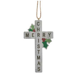 Item 291237 Merry Christmas Cross Ornament