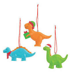 Item 291240 Dinosaur Christmas Ornaments