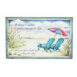 Item 294028 thumbnail It Doesn't Matter Where You Go In Life/It's Who You Have Beside You Wall Hanging