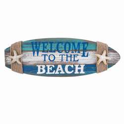Item 294042 Welcome to the Beach Surfboard Plaque