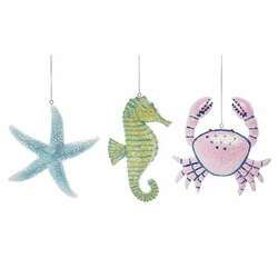 Item 294095 Glitter Sea Life Ornament