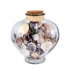 Item 294098 Heart Bottle With Shells