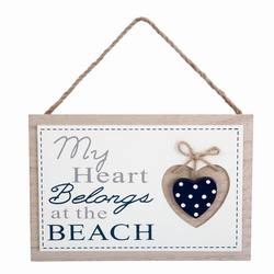 Item 294099 My Heart Belongs At The Beach Sign