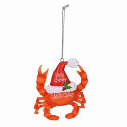 Item 294137 Santa Claws Crab Ornament
