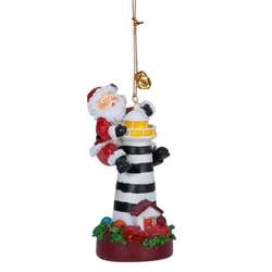 Item 294451 Santa On Lighthouse Ornament