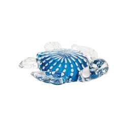 Item 294500 Blue Sea Turtle Glass Figure