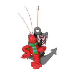 Item 294575 Lobster On Anchor Ornament