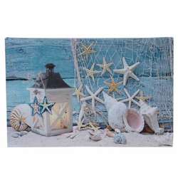 Item 294638 thumbnail Lighted Shells, Candles and Lantern Canvas Print