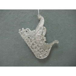 Item 302083 Champagne/Silver Sleigh Ornament