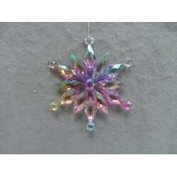 Item 302324 Multi Colored Snowflake Ornament