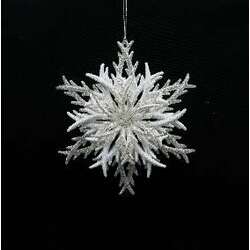 Item 302374 thumbnail White/Silver Snowflake Ornament