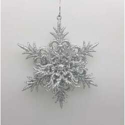 Item 302375 Silver Flower Ornament