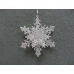 Item 302395 White Snowflake Ornament