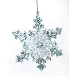 Item 302400 Sky Blue Snowflake Ornament