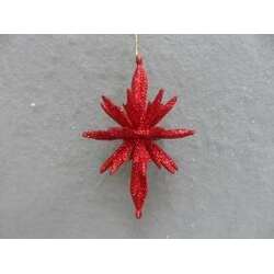 Item 302402 Red 3d Spiked Ornament