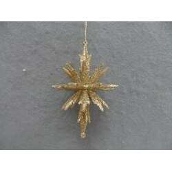 Item 302405 Champagne Gold 3d Spikedl Ornament