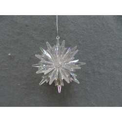 Item 302407 thumbnail Clear 3D Spiked Ornament