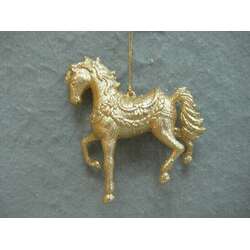 Item 303003 thumbnail Gold Horse Ornament