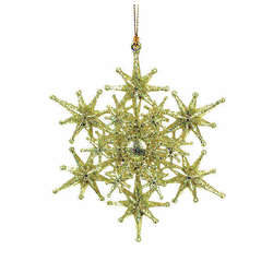 Item 303019 Gold Snowflake Ornament