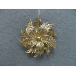 Item 303020 thumbnail Gold Spiral Snowflake Ornament