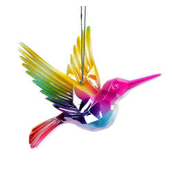 Item 303070 Rainbow Hummingbird Ornament