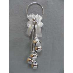 Item 303079 thumbnail Silver Jingle Bell Cluster Door Hanger/Ornament