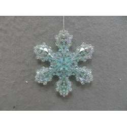 Item 303093 Light Blue/Multicolor Snowflake Ornament