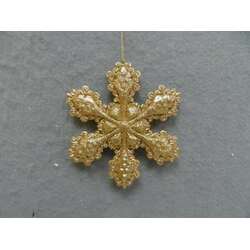 Item 303095 thumbnail Gold Snowflake Ornament