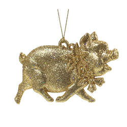 Item 303107 thumbnail Gold Pig Ornament