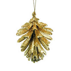 Item 303113 Gold Pine Cone Ornament
