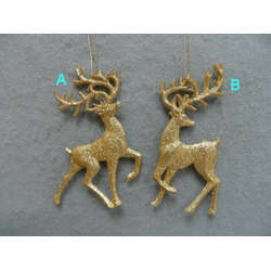 Item 303129 thumbnail Gold Deer Ornament