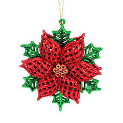 Item 303134 Poinsettia Ornament
