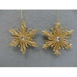 Item 303152 thumbnail Gold Snowflake Ornament