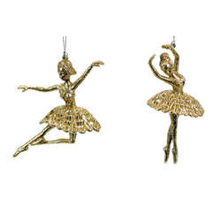 Item 303154 Champagne Gold Ballet Ornament