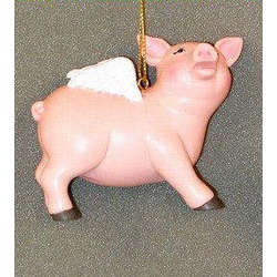 Item 312055 Flying Pig Ornament