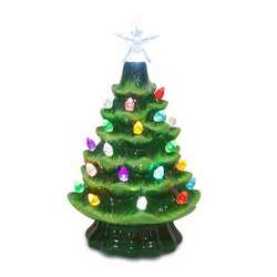 Item 322029 Green Ceramic Tabletop Christmas Tree