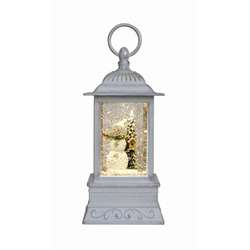 Item 322248 Sage Snowman Glitter Lantern