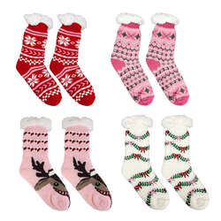 Item 322308 thumbnail Bow-tied Winter Thermal Slipper Socks