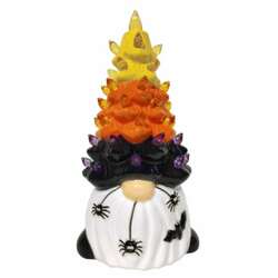 Item 322383 Light Up Ceramic Halloween Gnome Tree