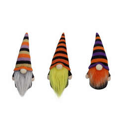 Item 322403 Plush Candy Striped Halloween Shelf Gnome