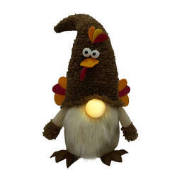 Item 322405 thumbnail LED Plush Turkey Gnome