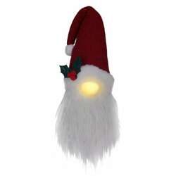 Item 322417 thumbnail LED Plush Santa Gnome Door Hanger