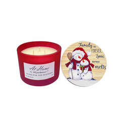 Item 322461 12oz Snowman Family Candle
