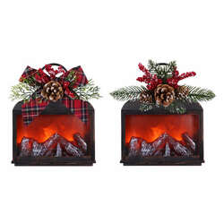 Item 322474 Christmas Tree Fireplace Lantern